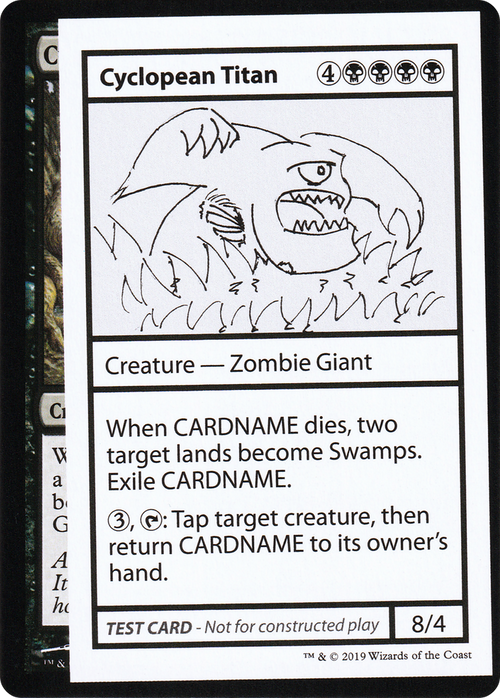 Cyclopean Titan (No PW Symbol) (CMB1-040) - Mystery Booster Playtest Cards 2021