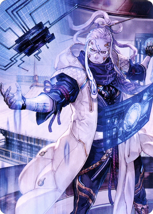 Tameshi, Reality Architect // Tameshi, Reality Architect (ANEO-053) - Neon Dynasty Art Series (Borderless)