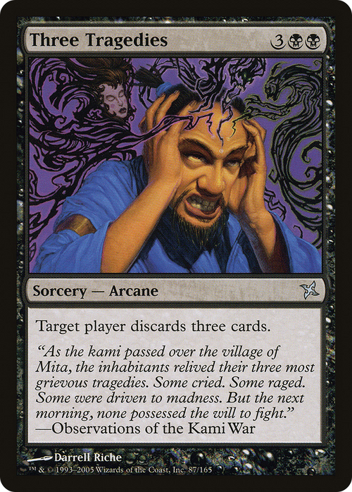 Three Tragedies (BOK-087) - Betrayers of Kamigawa Foil