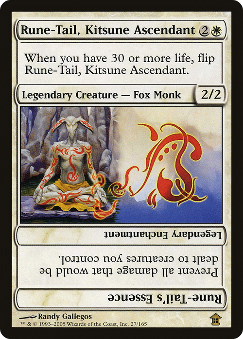 Rune-Tail, Kitsune Ascendant (SOK-027) - Saviors of Kamigawa Foil