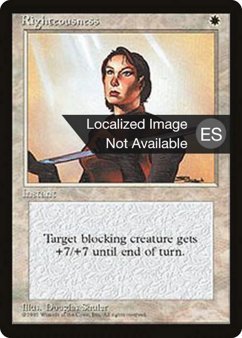 Righteousness (4BB-) - Fourth Edition Foreign Black Border