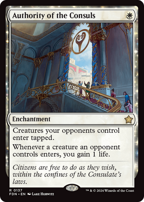 Authority of the Consuls (FDN-137) - Foundations: (enchantment) Foil