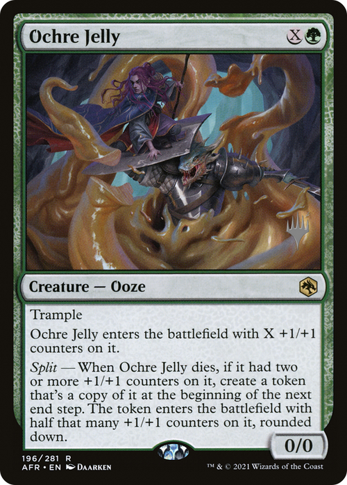 Ochre Jelly (PPAFR-196P) - Adventures in the Forgotten Realms Promos Foil