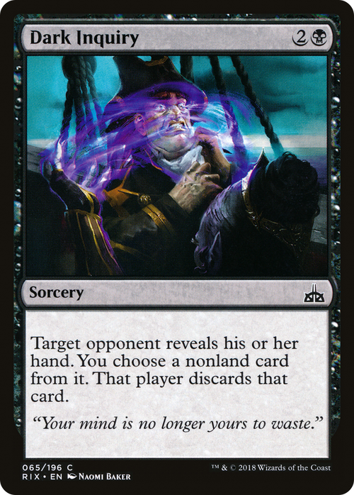 Dark Inquiry (RIX-065) - Rivals of Ixalan