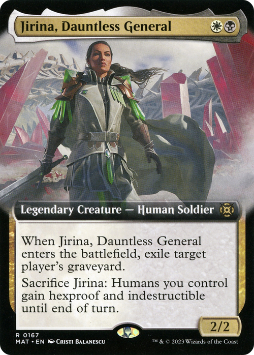 Jirina, Dauntless General (Extended Art) (MAT-167) - March of the Machine: The Aftermath: (Extended Art) Foil