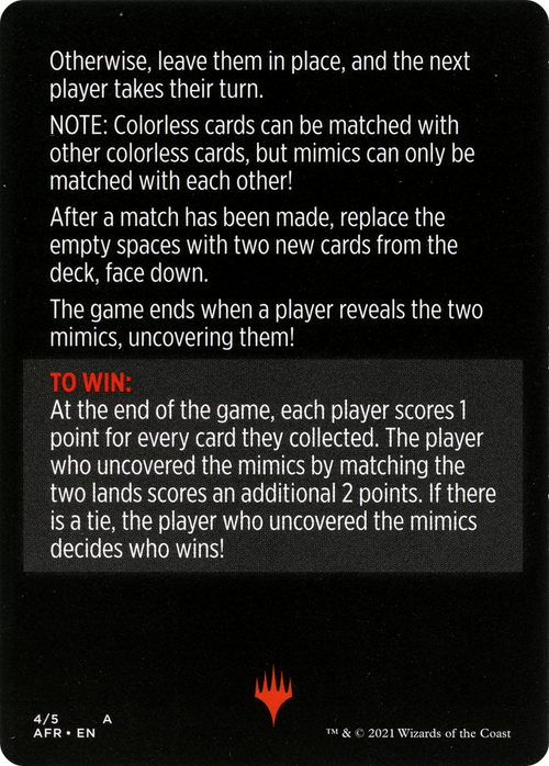 Mimic Match // Mimic Match (cont'd) (MAFR-004) - Adventures in the Forgotten Realms Minigames Foil