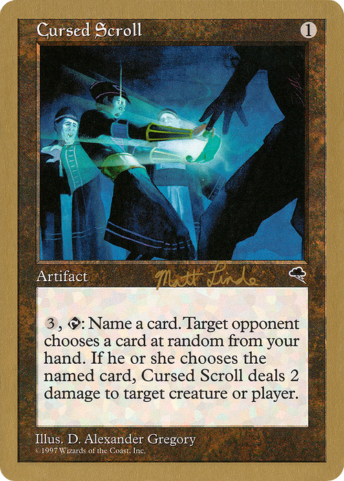 Cursed Scroll - 1999 Matt Linde (TMP) (WCD-) - World Championship Decks 1999