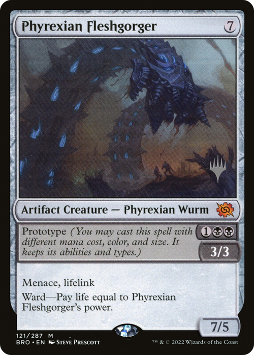 Phyrexian Fleshgorger (PPBRO-121) - The Brothers' War Promos