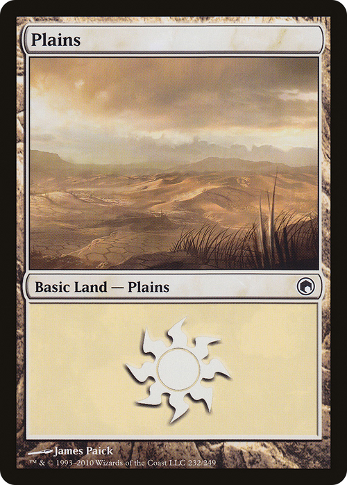 Plains (232) (SOM-232) - Scars of Mirrodin Foil