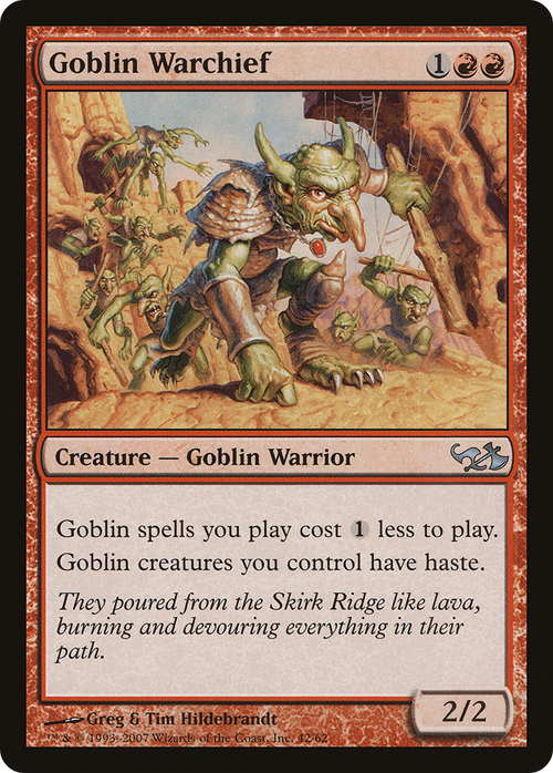 Goblin Warchief (EVG-042) - Duel Decks: Elves vs. Goblins