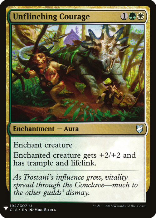 Unflinching Courage (LIST-C18-192) - The List