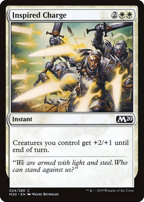 Inspired Charge (M20-024) - Core Set 2020 Foil
