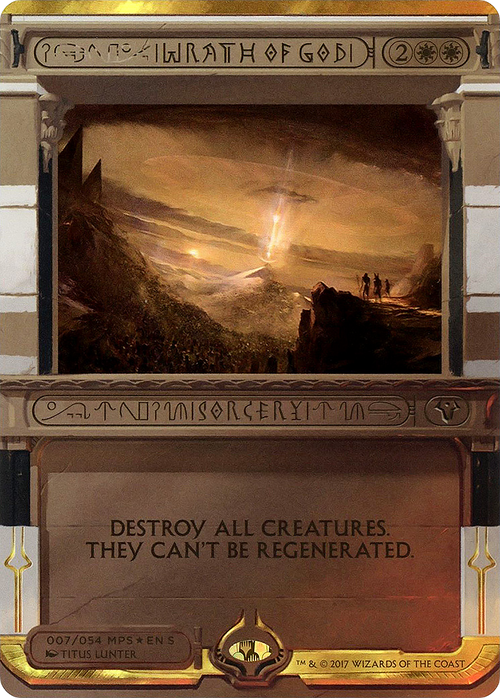 Wrath of God (MPS2-007) - Amonkhet Invocations (Borderless) Foil