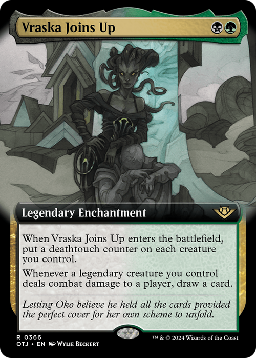 Vraska Joins Up (Extended Art) (OTJ-366) - Outlaws of Thunder Junction: (Extended Art)