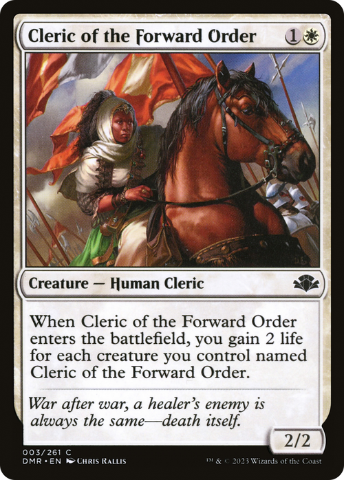 Cleric of the Forward Order (DMR-003) - Dominaria Remastered