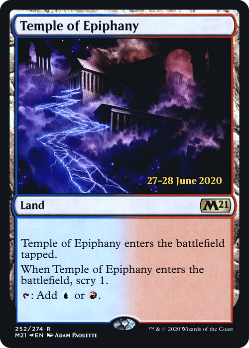 Temple of Epiphany (PRE-252S) - Core Set 2021 Promos Foil
