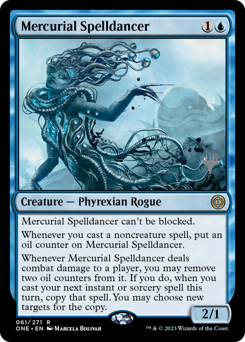 Mercurial Spelldancer (PPONE-061) - Phyrexia: All Will Be One Promos