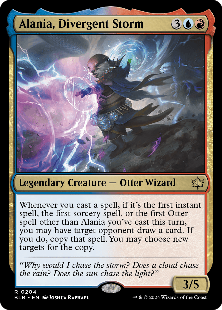 Alania, Divergent Storm (BLB-204) - Bloomburrow Foil