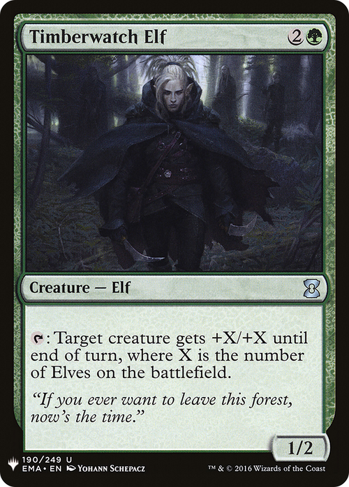 Timberwatch Elf (LIST-EMA-190) - The List