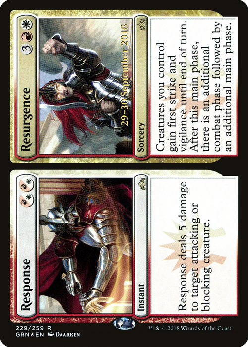 Response // Resurgence (PRE-229S) - Guilds of Ravnica Promos Foil