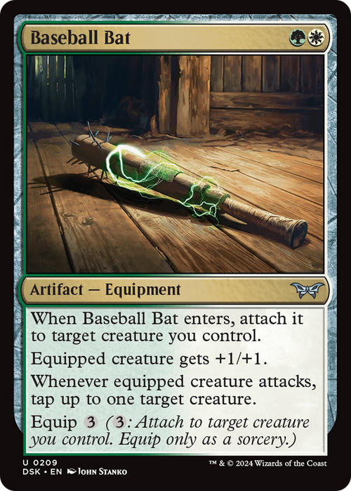 Baseball Bat (DSK-209) - Duskmourn: House of Horror Foil