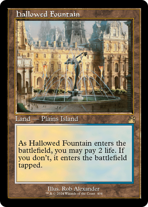 Hallowed Fountain (Retro Frame) (RVR-404) - Ravnica Remastered