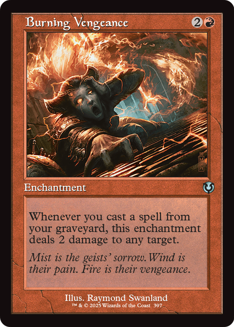 Burning Vengeance (Retro Frame) (INR-397) - Innistrad Remastered
