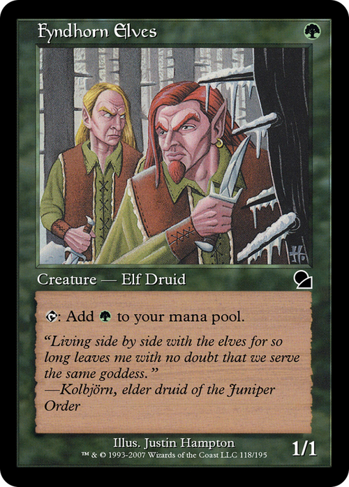 Fyndhorn Elves (ME1-118) - Masters Edition Foil