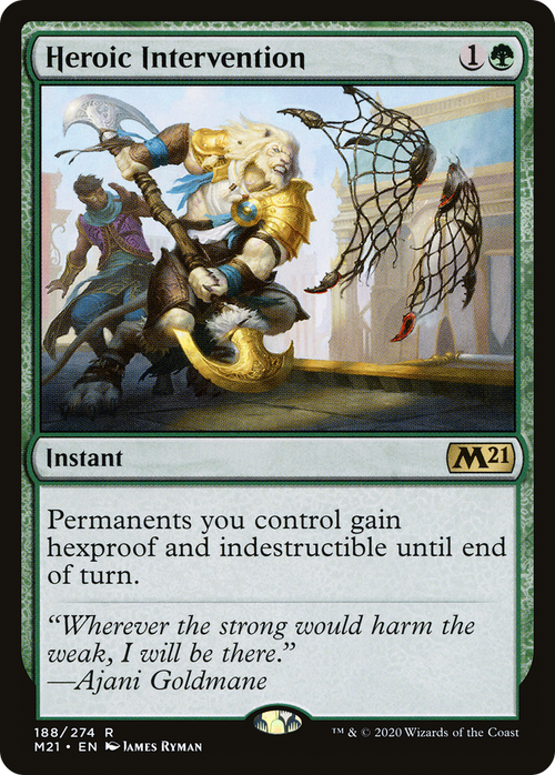 Heroic Intervention (M21-188) - Core Set 2021 Foil