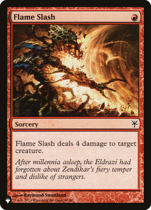 Flame Slash (LIST-DDK-60) - The List