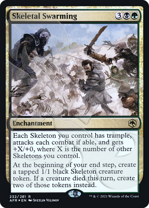Skeletal Swarming (AFR&-232A) - Adventures in the Forgotten Realms Promos Foil
