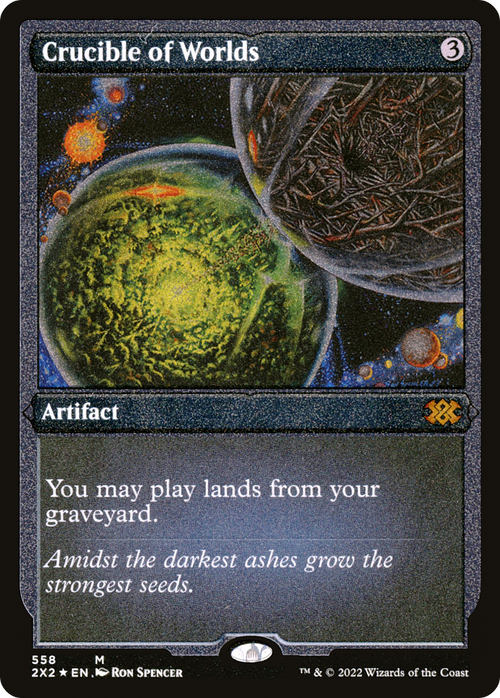 Crucible of Worlds (Foil Etched) (2X2-558) - Double Masters 2022 Foil