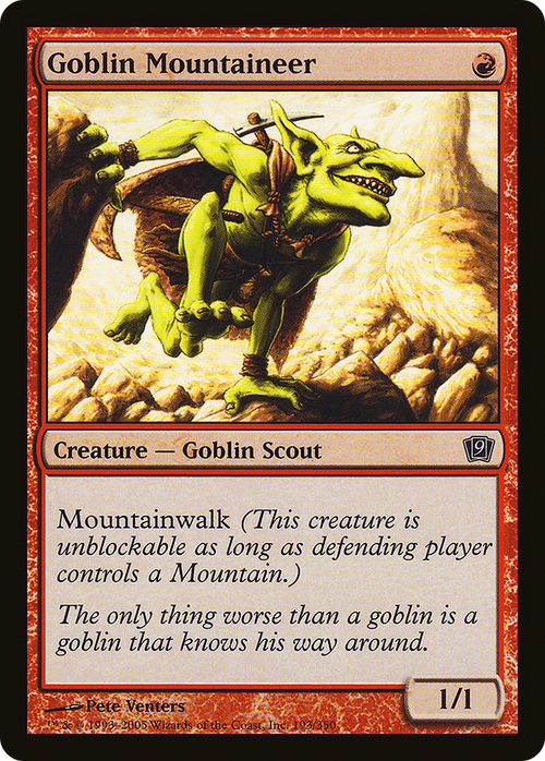 Goblin Mountaineer (9ED-193) - 9th Edition Foil