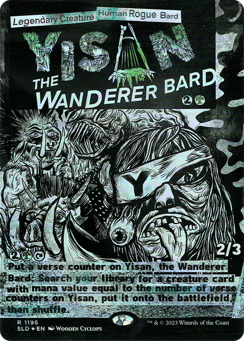 Yisan, the Wanderer Bard (SLD-1196) - Secret Lair Drop (Borderless) Foil
