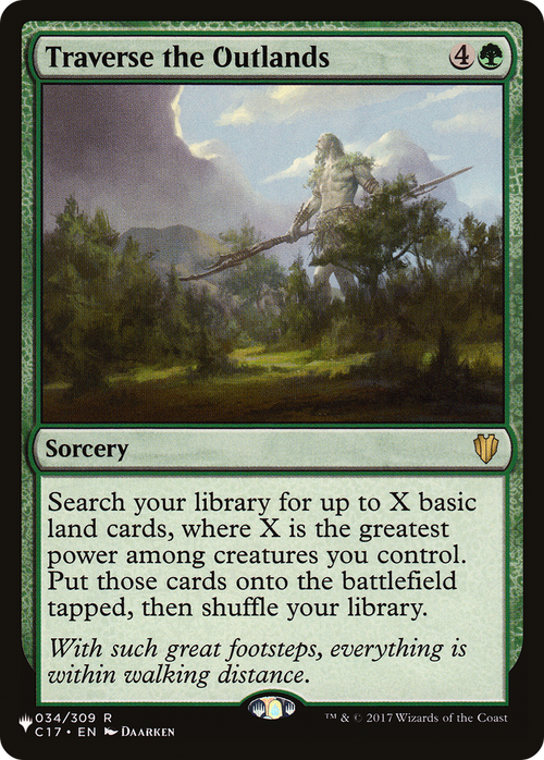 Traverse the Outlands (LIST-C17-34) - The List