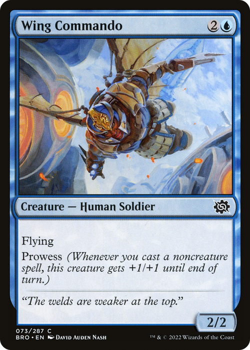 Wing Commando (BRO-073) - The Brothers' War Foil