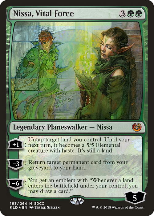 Nissa, Vital Force (MEDIA-163) - San Diego Comic-Con 2018 Foil
