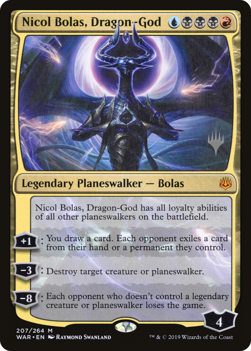 Nicol Bolas, Dragon-God (PPM20-207P) - War of the Spark Promos Foil