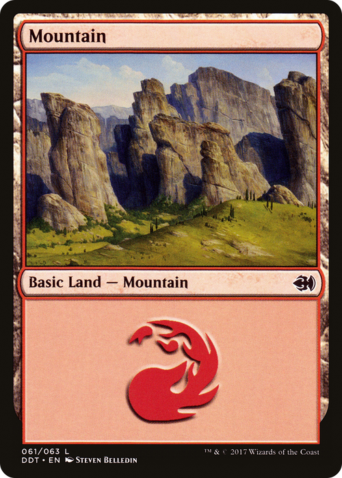 Mountain (61) (DDT-061) - Duel Decks: Merfolk vs. Goblins