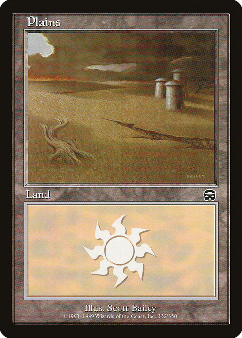 Plains (332) (MMQ-332) - Mercadian Masques Foil