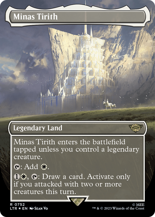 Minas Tirith (Borderless) (Surge Foil) (LTR-752) - The Lord of the Rings: Tales of Middle-earth Foil