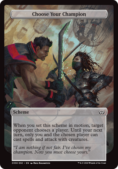 Choose Your Champion (Full Art) (A:DSC-330) - Duskmourn: House of Horror Commander