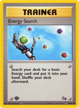 Energy Search 059  - 1st Edition Fossil - Common