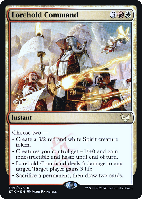 Lorehold Command (PRE-199S) - Strixhaven: School of Mages Promos Foil