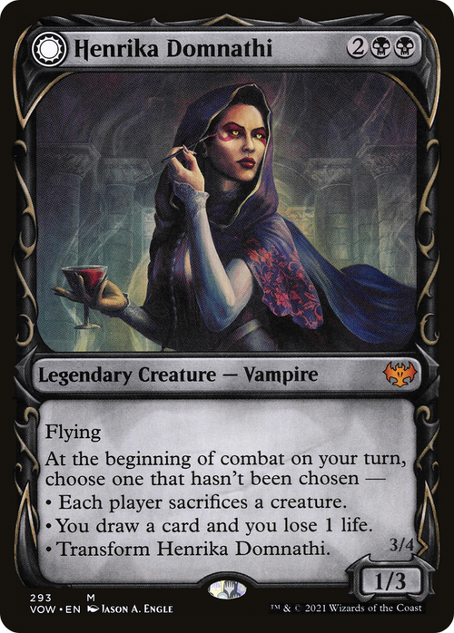 Henrika Domnathi (Showcase) (VOW-293) - Innistrad: Crimson Vow: (Showcase, Double Faced Transform)