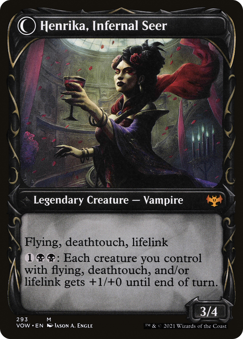 Henrika Domnathi (Showcase) (VOW-293) - Innistrad: Crimson Vow: (Showcase, Double Faced Transform) Foil