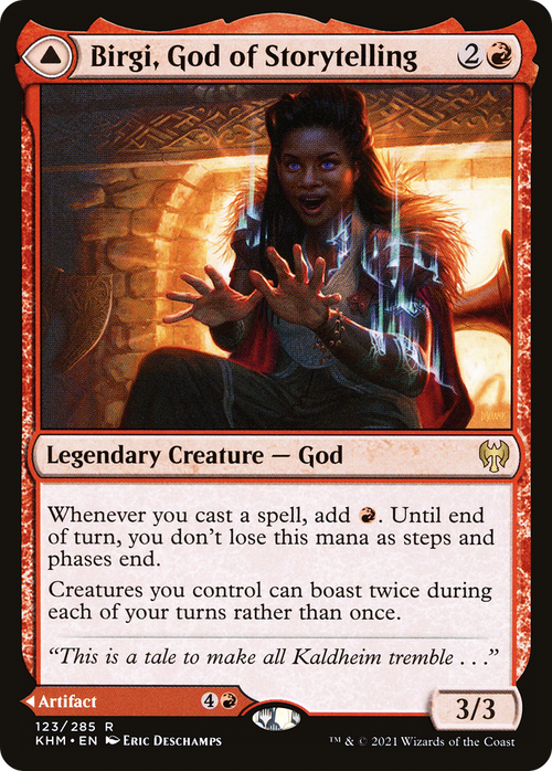Birgi, God of Storytelling (KHM-123) - Kaldheim Foil
