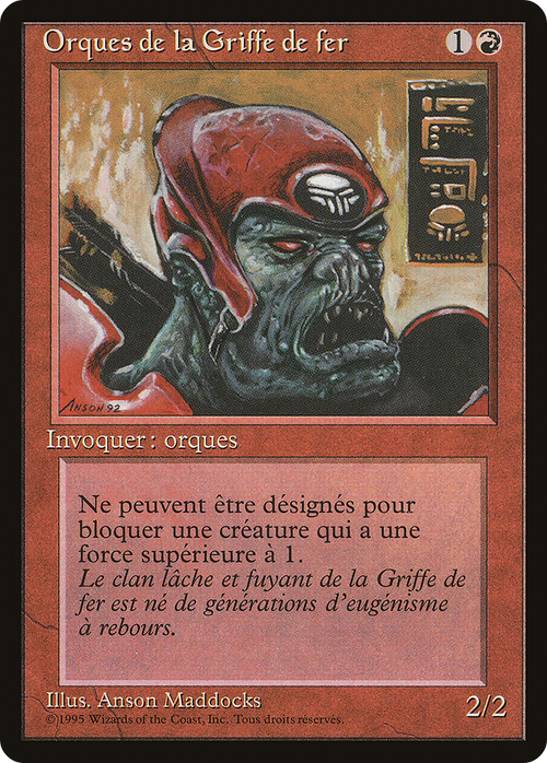 Ironclaw Orcs (French) - "Orques de la Griffe de fer" (REN-) - Renaissance
