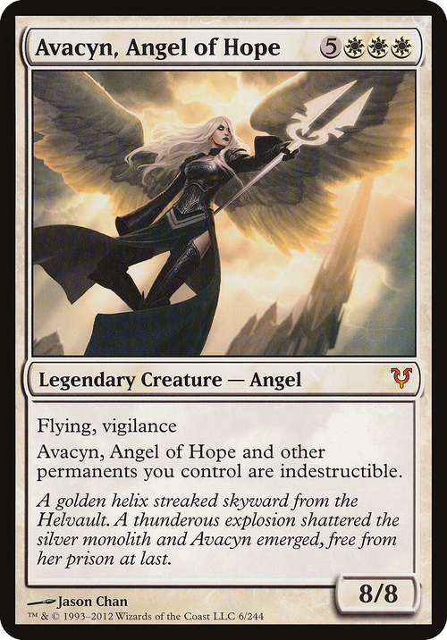 Avacyn, Angel of Hope (Avacyn Restored) (OVER-006) - Open the Helvault Foil