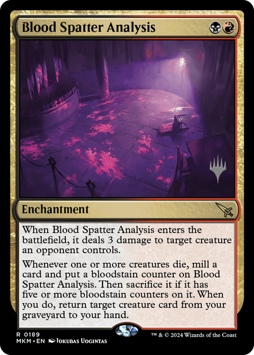 Blood Spatter Analysis (PPMKM-189) - Murders at Karlov Manor Promos Foil